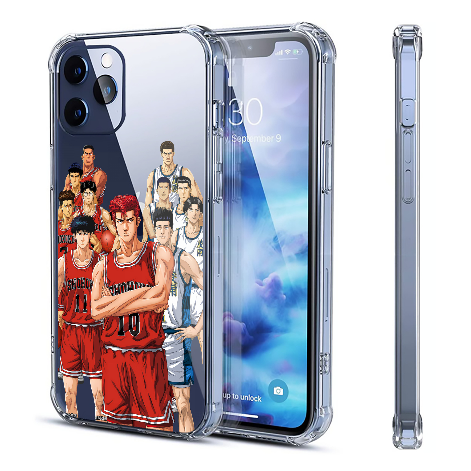 （画像用） SLAM DUNK／スラムダンク 【iPhone 12シリーズ対応】透明スマホケース（クリアソフトケース）